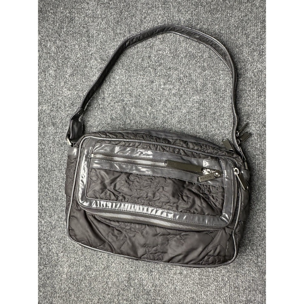 Womens LeSportsac Stella McCartney Gray Quilted Shoulder Bag, Size One Size